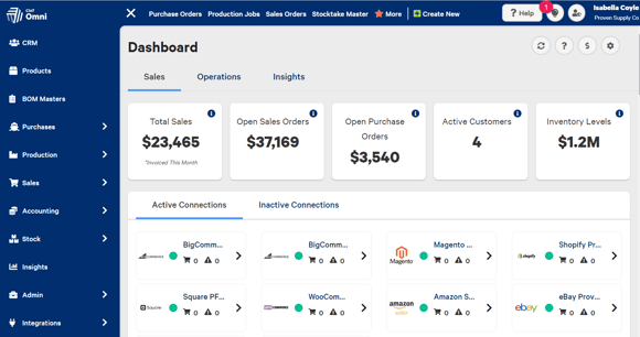 Omni dashboard